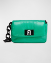 Furla 1927 Mini Puffy Nylon Chain Shoulder Bag In Jolly Green