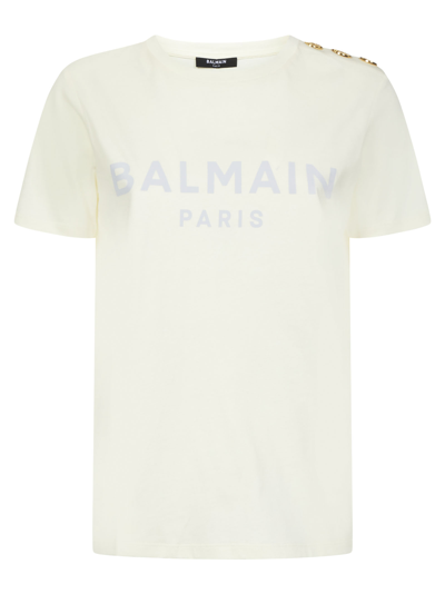 Balmain Paris T-shirt In Yellow