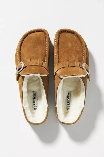 Birkenstock Buckley Shearling Clogs In Yellow