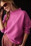 Maeve Carys Mock-neck Sweater In Pink