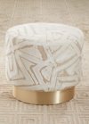 Arteriors Avalon Swivel Ottoman