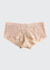 Hanky Panky Signature Lace Boy Shorts In Taupe