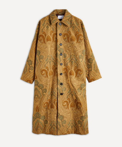 The Meaning Well Georgia Tapestry Coat In Tapestry Gold
