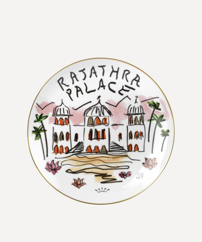 Ginori X Luke Edward Hall Rajathra Palace Ceramic Plate In Orange