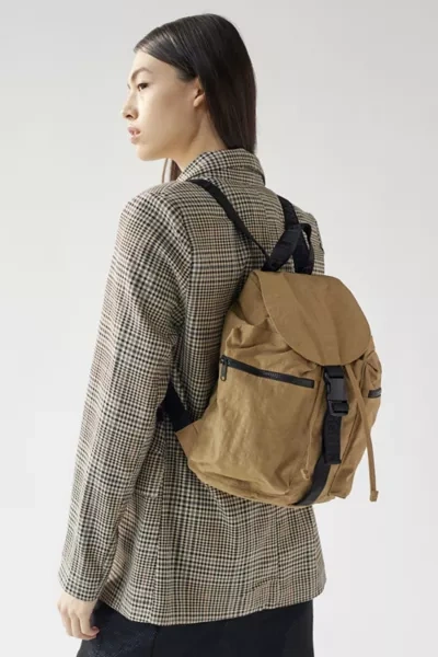 BAGGU small sport backpack in dark khaki Baggu Sport Backpack, Dark Khaki – Norwood main image 2