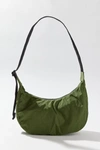 Baggu Medium Nylon Crescent Bag In Dark Green