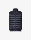 Belstaff Circuit Appliqué-logo Regular-fit Shell-down Gilet In Black