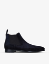 MAGNANNI MAGNANNI MENS NAVY SHAW SUEDE CHELSEA BOOTS,59613160