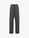 SONG FOR THE MUTE CONTRAST-TAPE WIDE-LEG COTTON-JERSEY JOGGING BOTTOMS
