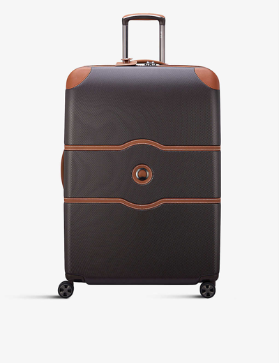 Delsey Chatelet Air 2.0 Shell Suitcase 80cm In Dark Brown