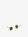 MONICA VINADER MONICA VINADER WOMENS GREEN X KATE YOUNG RECYCLED 18CT YELLOW GOLD-PLATED VERMEIL STERLING-SILVER AN,59992395