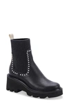 Dolce Vita Women's Hoven Studded H2o Pull On Booties In Black Studded Leather H2o