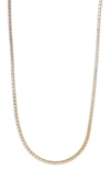 Argento Vivo Cubic Zirconia Tennis Necklace In Gold