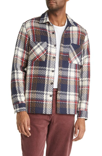 Wax London Whiting Jacket In Navy Multi