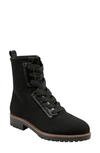 Bandolino Women's Fran Lace-up Combat Booties Women's Shoes In Black