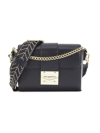 Karl Lagerfeld Women's Jolie Harlow Leather Crossbody Bag In Black Gold
