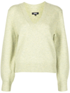 Apparis Moira V-neck Sweater In Limeade
