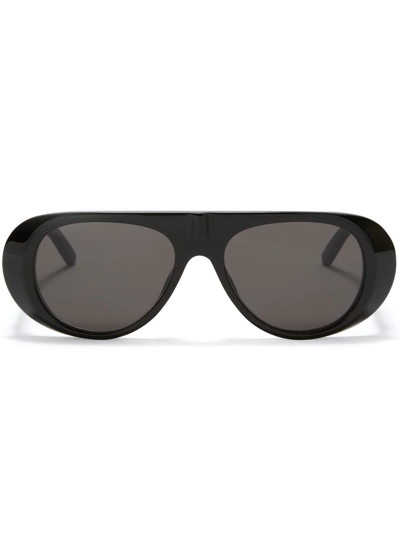 Palm Angels Sierra Round-frame Sunglasses In Schwarz