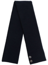 Moorer Ribbed Cashmere Scarf In Blau