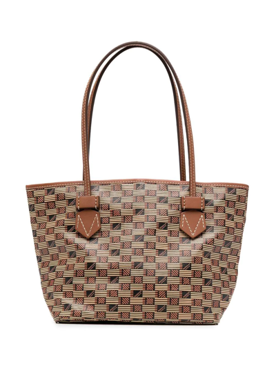 Moreau All-over Graphic-print Tote Bag In Brown