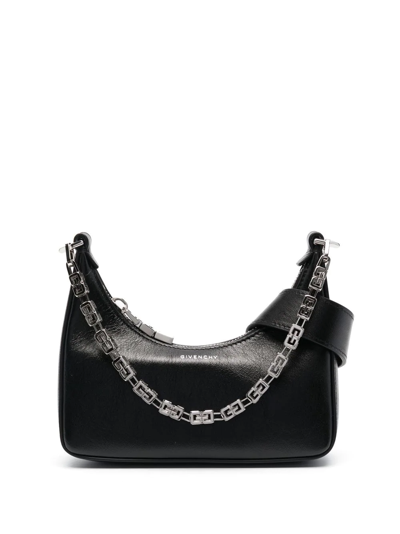 Givenchy Moon Cut Leather Crossbody Bag In Black