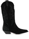 Sonora Santa Fe Leather Boots In Black