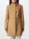 Fay Beige Virgin Wool Blend Virginia Coat In Camel