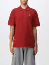 Kenzo Boke Flower Crest Polo T-shirt In Burgundy