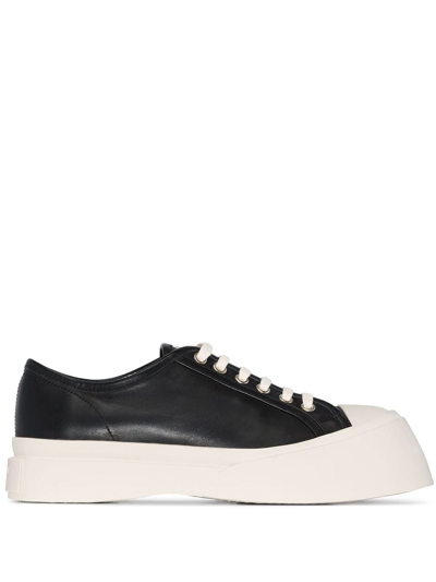 Marni Black Leather Pablo Trainers