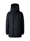 Canada Goose Men's Langford Wool Parka In Atlantic Navy Melange