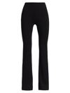 Sprwmn Straight-leg Cropped Leather Pants In Black