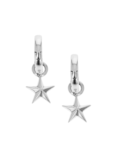 King Baby Studio Five-point Star Sterling Silver Hoops