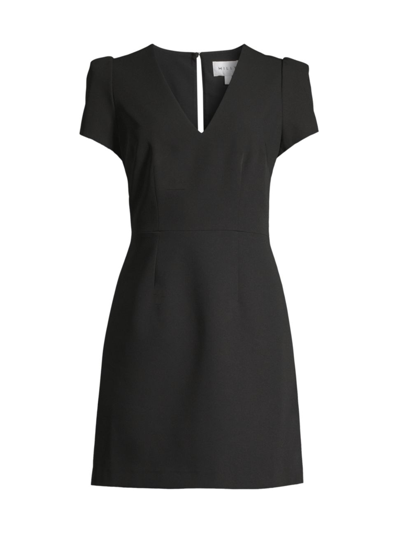 Milly Atalie Cady A-line Dress In Black