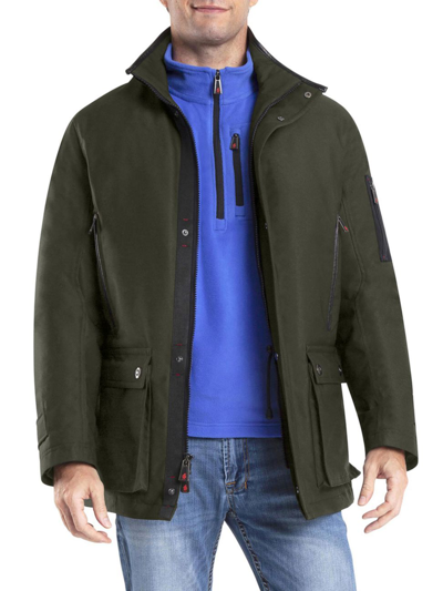 Thermostyles Ths Heat System Outdoor Parka Jacket In Green
