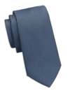 Saks Fifth Avenue Collection Micro Tweed Neck Tie In Ashley Blue