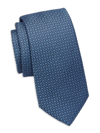 Saks Fifth Avenue Collection Diamond Print Necktie In Ashley Blue
