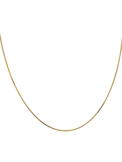 By Adina Eden 14k Yellow Gold Box-chain Necklace