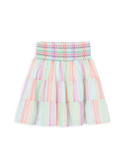 Peek Girls' Smocked Waist Pixie Skirt - Little Kid, Big Kid In Multi