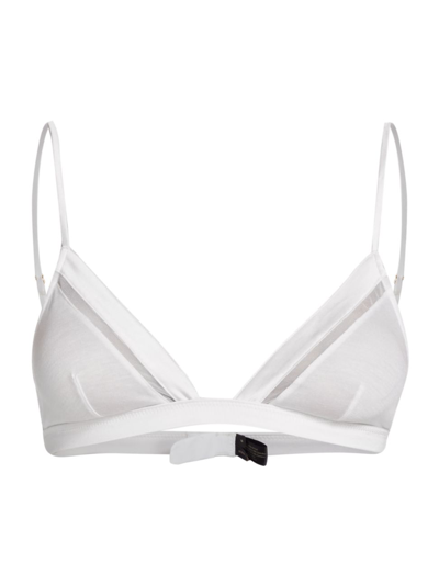 Kiki De Montparnasse Intime Soft Triangle Bra In White