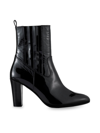 FRAME WOMEN'S LE ROMY PATENT LEATHER ANKLE BOOTS