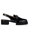 FRAME WOMEN'S LE BEGONIA PATENT LEATHER SLINGBACK LOAFERS