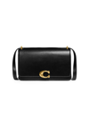 Coach Elevated Luxe Leather Shoulder Bag In Black