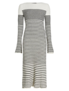 Proenza Schouler Women's Bouclé Ministripe Sweaterdress In Off White Multi