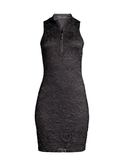 Greyson Lennox Lace Tennis Dress In Anthracite