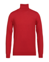 Grey Daniele Alessandrini Turtlenecks In Red