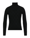 Grey Daniele Alessandrini Turtlenecks In Black