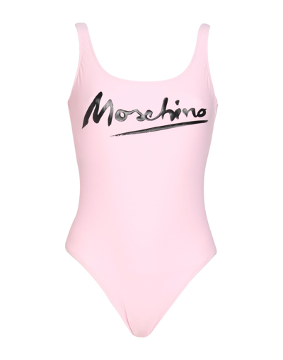 Moschino One-piece Swimsuits In Pink