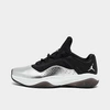 Nike Women's Air Jordan 11 Cmft Low Casual Shoes In Black/metallic Silver