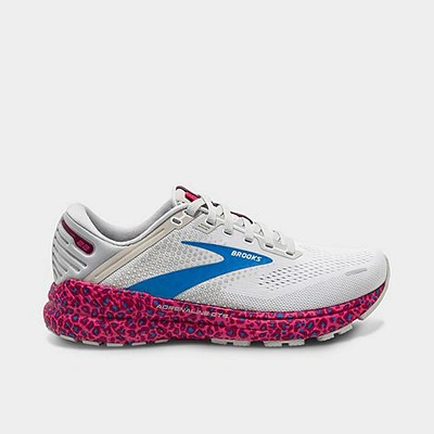 Brooks Women's Adrenaline Gts 22 Running Shoes In White/oyster/brilliant