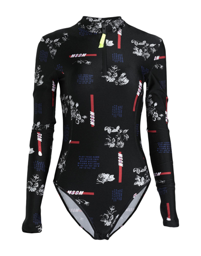 Msgm T-shirts In Black